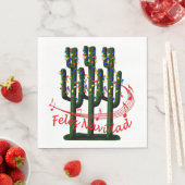 Kerstmis Fiesta Feliz Navidad Party Lunch Napkin Servetten (Insitu)