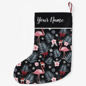 Kerstmis Flamingo Name Small kerstaking Kleine Kerstsok (Achterkant)
