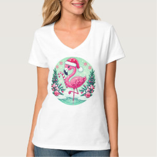 Kerstmis Flamingo Sublimatie Clipart-10424 T-shirt