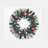 Kerstmis Fleece Deken (Voorkant (Horizontaal))