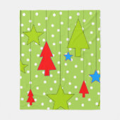 Kerstmis Fleece Deken (Voorkant)