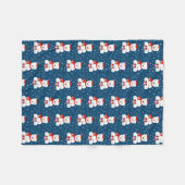 Kerstmis Fleece Deken (Voorkant (Horizontaal))