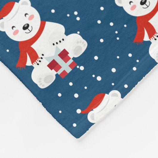 Kerstmis Fleece Deken (Hoek)