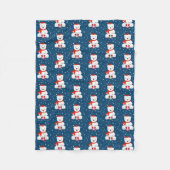 Kerstmis Fleece Deken (Voorkant)