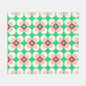 Kerstmis Fleece Deken (Voorkant (Horizontaal))