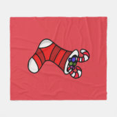 Kerstmis Fleece Deken (Voorkant (Horizontaal))