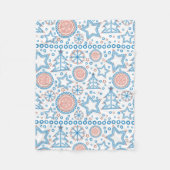 Kerstmis Fleece Deken (Voorkant)