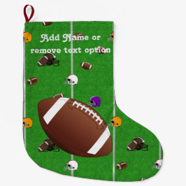 Kerstmis-Footballs en helmets-patroon Kleine Kerstsok