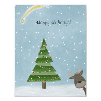 Kerstmis Foto Afdruk