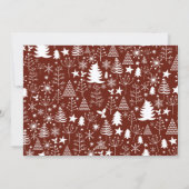 Kerstmis Foto Collage Chic Bourgondie Rood Feestdagenkaart (Achterkant)