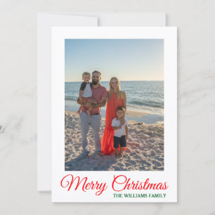 Kerstmis Foto Plat Wenskaart Kaart