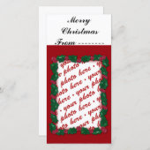 Kerstmis Fotokaart of foto cadeaubijslag Feestdagenkaart (Voorkant / Achterkant)