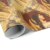 Kerstmis Fresco Angel Cadeaupapier (Rol Hoek)