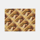 Kerstmis Fresco Angel Fleece Deken (Voorkant (Horizontaal))