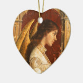 Kerstmis Fresco Angel Keramisch Ornament (Links)