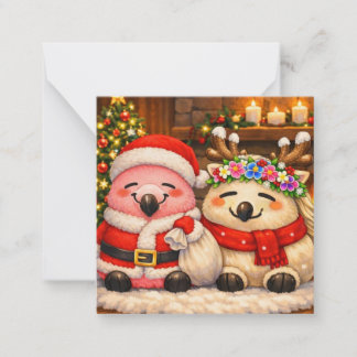 Kerstmis Fura-min&Friends★ Notitiekaartje