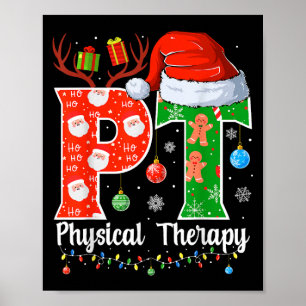 Kerstmis Fysiotherapie Kerstmis Pt Xmas Poster