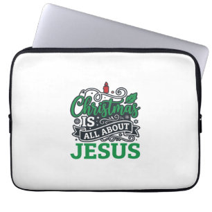 Kerstmis gaat helemaal over Jezus Design Laptop Sleeve