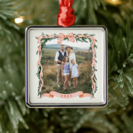 KERSTMIS GARLAND Foto Metalen Ornament