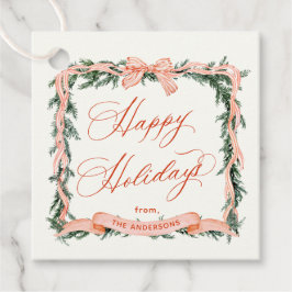 KERSTMIS GARLAND Vakantie Lijst Gift Label