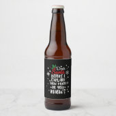 Kerstmis Geachte Kerstman voor ik het uitleg Bier Etiket (Voorkant)