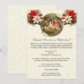 Kerstmis Geboorte Feest Viering Religieus Kaart (Voorkant / Achterkant)