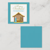 Kerstmis Geboorte Gift Enclosure Kaarten Notitiekaartje (Voorkant / Achterkant)