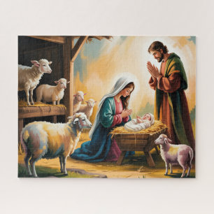 Kerstmis Geboorte Heilige Nacht Legpuzzel