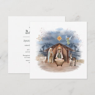 Kerstmis geboorte Jezus Christus In Kaart