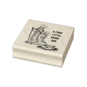 Kerstmis Geboorte Jezus Maria St. Joseph Katholiek Rubberstempel (Stempel)