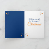 Kerstmis geboorte vreugdevol kaart (Binnen)