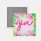Kerstmis - Geef Magneet (Voorkant / Achterkant)