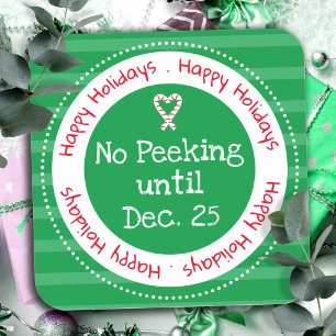 Kerstmis geen Peking December 25 Square Sticker
