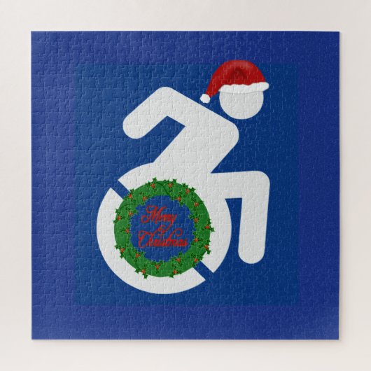 Kerstmis Gehandicapt Legpuzzel (Verticaal)