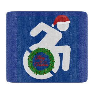 Kerstmis gehandicapten snijplank