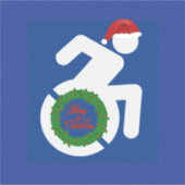 Kerstmis gehandicapten sticker (Voorkant)