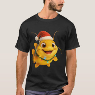Kerstmis Gele Stierkop Meerval T-shirt