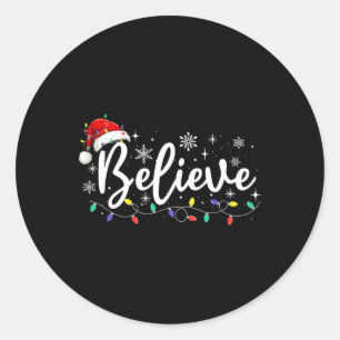 Kerstmis - geloof kerstkerstmis ronde sticker
