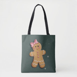 Kerstmis Gengeltel Koek Meisje Roze Strik Coquette Draagtas