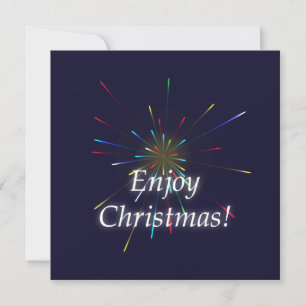 Kerstmis genieten feestdagenkaart