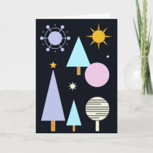 Kerstmis Geometrisch Wintterbos – Modern Winter