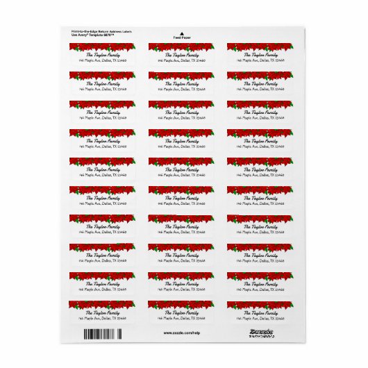 Kerstmis, gepersonaliseerd etiket (Full Sheet)