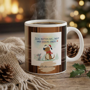 Kerstmis geruite mokken Cartoon illustratie leuk