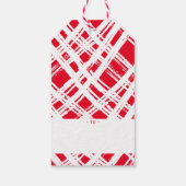 KERSTMIS GESCHENK grappige leuke lijst stempel roo Cadeaulabel (Achterkant)