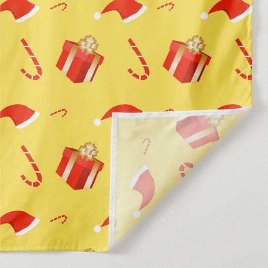 Kerstmis geschenkdoos Santa hoed snoep Wandkleed (Detail)