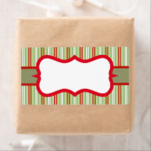 Kerstmis gestreepte etiketten (Insitu)