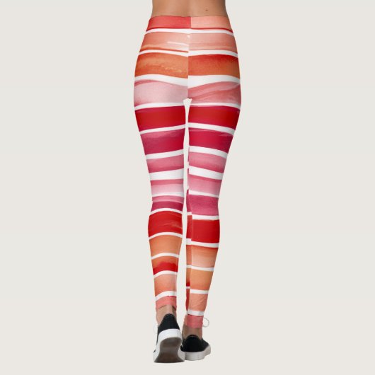 Kerstmis gestript leggings (Achterkant)