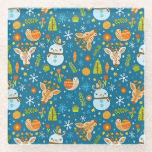 Kerstmis Glazen Onderzetter