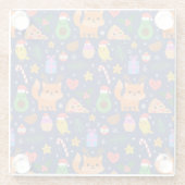 Kerstmis Glazen Onderzetter (Achterkant)