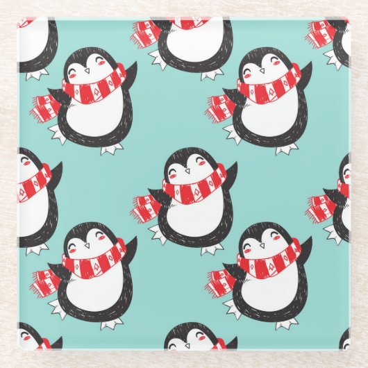 Kerstmis Glazen Onderzetter (Voorkant)